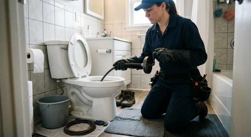 Backed Up Toilet Repair in Columbus, OH